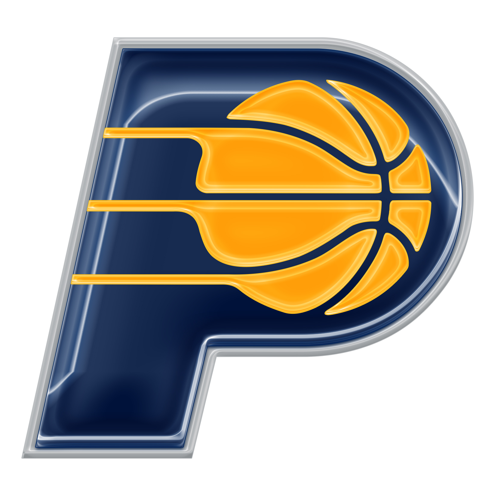 Indiana Pacers Crystal Logo iron on paper